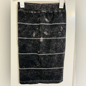 Hard Tail Black Striped Pencil Skirt new without tag